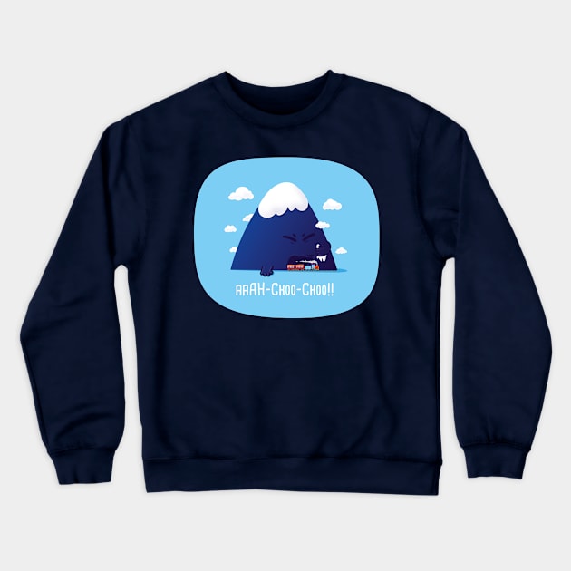 Mountain sneeze Aaah choo choo!! Crewneck Sweatshirt by marvandraw